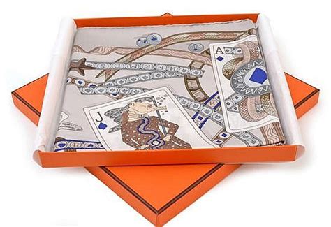 hermes scarf playing cards.